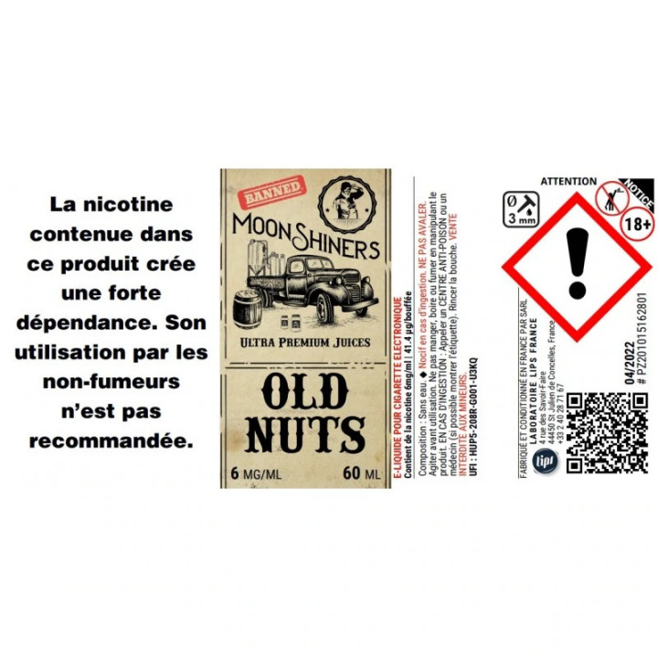 Old Nuts Moonshiners 50 ml - Le French Liquide