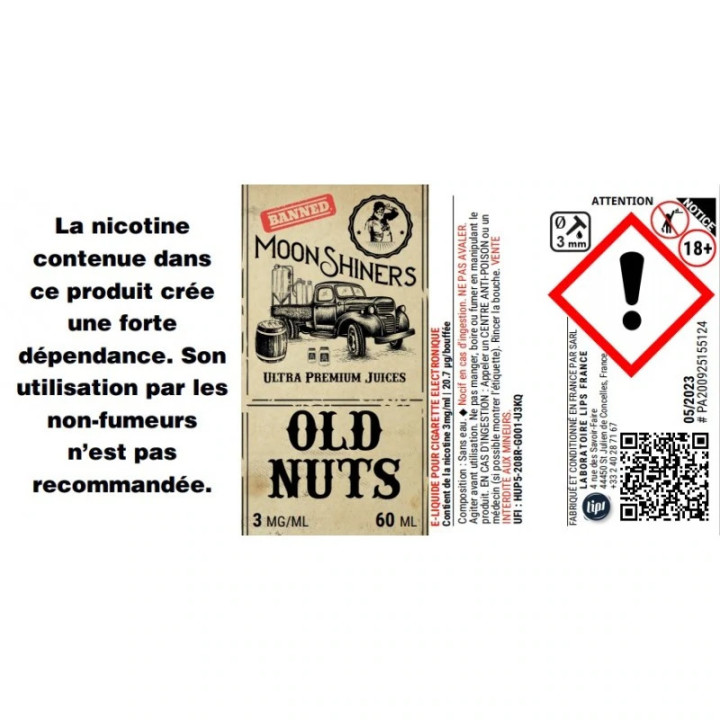 Old Nuts Moonshiners 50 ml - Le French Liquide