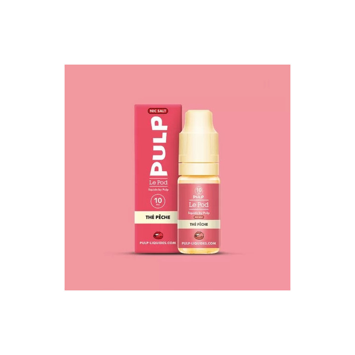 E-liquide - Le Pod Liquide Thé pêche - 10ml - PULP Nic Salt