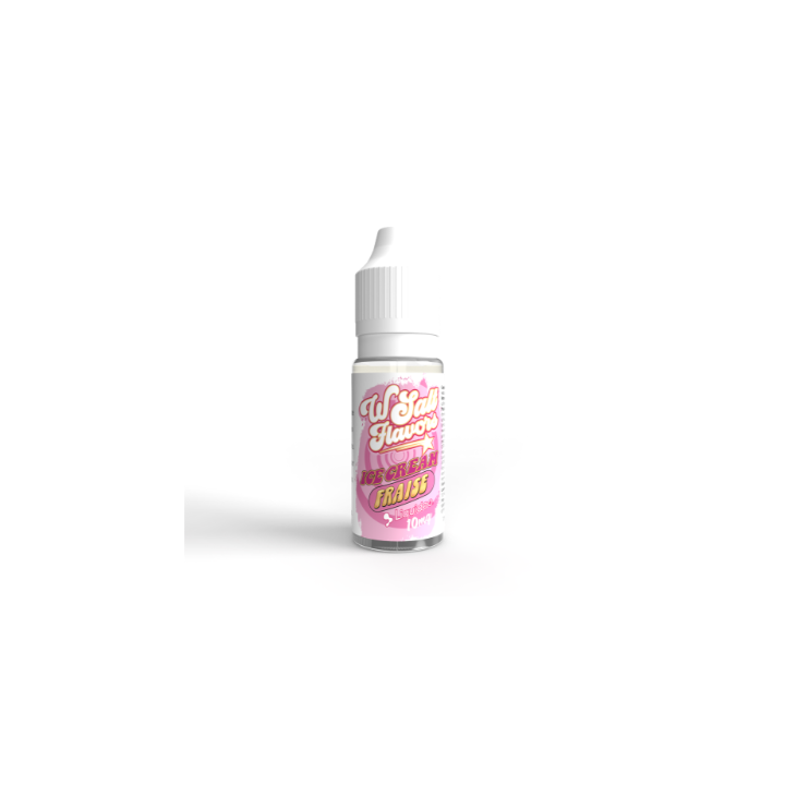 Ice Cream fraise 10ml -Wsalt Flavors - Liquideo