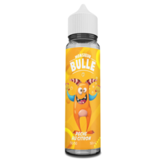 Pêche Citron - 50ml 0mg - MR BULLE - LIQUIDEO